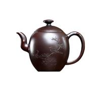 Tea Kettle Round Antique Red Clay Huaixiang Teapot Portable Ceramic Travel Tea Set Tea Infuser Pot