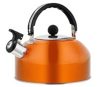 Tea Kettle Stovetop 3L Whistling Kettle Stainless Steel Stovetop Kettle with Handle Outdoor Portable Teapot for Ga-s Or Stove Kitchen Pour Over Kettle(Green)