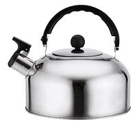 Tea Kettle Stovetop 3L Whistling Kettle Stainless Steel Stovetop Kettle with Handle Outdoor Portable Teapot for Ga-s Or Stove Kitchen Pour Over Kettle(Green)