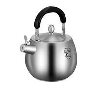 Tea Kettle Stovetop Stainless Steel Whistle Kettles Teapot Stovetop Whistling Teakettle Water Kettle Stove Top Pot Pour Over Kettles(4L)