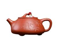 Tea Kettle Tea Pot Chinese Purple Clay Tea Set Ceremony Hand-Carved Bamboo Shadow Stone Scoop Teapot Tea Pot for Stove