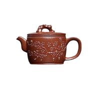 Tea Kettle Traditional Handmade Decal Purple Clay Teapot Home Tea Table Loose Tea Infuser Ceramic Tea Infuser