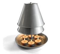 Tea Light Candle Heater For Indoor, Metal Tea Light Oven, Double-layered Tea Light Candle Heater, Tea Light Oven Candle Holder For Home Bedroom Garden Patio Decor