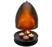 Tea Light Candle Heater | Metal Candle Room Heater - Large Space Fast Heat Candle Oven with Soft Light, Candle Heating Holder for Offices, Living Room, Bedroom