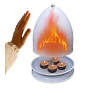 Tea Light Candle Heater - Terracotta Candle Heater For Indoor Metal Candle Heater - Tea Light Oven Candle Holder For Study, Living Room Decor,White