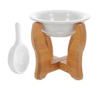 Tea Light Candle Holder Bamboo Wax Warmer Ceramic Aroma Diffuser