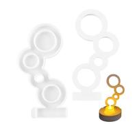 Tea Light Candle Holder Mold, Silicone Candle Holder Mould for Tea Light - Stackable Bubble Candle Holder Making Molds | Silicone Chalk Mould, Candlestick Mould, st