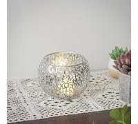 Tea Light Candle Holders Set Home Decor, Metal Hollow Iron Decorative Candle Lanterns Holder, For A Warm And Inviting Ambiance(silver)