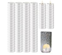 Tea Light Candles Pack of 100 - Scented Flickering Warm Candle - 100 Pack Romantic Wedding Candles Warm Candle Drip Free 4 Hours Burning for Birthday Wedding Party Decorations