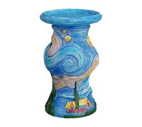 Tea Light Holder - Creative Night Sky Accent | Impressionist Inspired Home Centerpiece Display Frame Hand Painted Elegant Pattern A Wall Shelf Cont