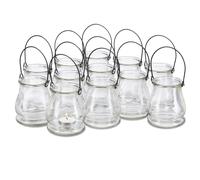 Tea light holder Decorative Glass Vase Hanging Table Ornament 18 cm 24 Pieces