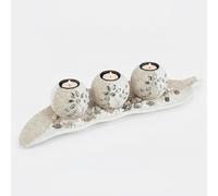 Tea light holder set Decorative Candle Stand Lightweight Indoor Use Beige