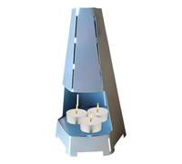 Tea Light Oven | Windproof Votive Candle Stand | Desktop Tea Light Heater for Garden Camping Bedroom Table Yard Outdoor Living Room Fireplace