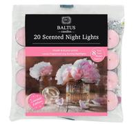 Tea Light Scented Candles 20Pcs Peony & Blush Suede Tealight 8Hr Burn Time