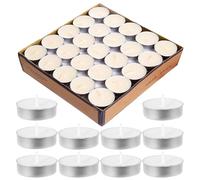 Tea Lights, Tea Light Candles, 50 Pieces of eco Tea Lights, Scented Tea Light Candles, Tea Lights ambience, White soot-Free Candles, Candles for Decorating, Celebrating, Relaxing
