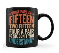 Tea Mug Fifteen Two Fifteen Four A Pair is Six Cribbage Drinking Cup Modern Ceramics Coffee Cup Durable Ceramic Mug for Tea Home 330Ml