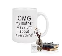 Tea Mug - Gift for Mom, Cute Coffee Mug | Small Ceramic Mug for Mothers Day, Present for Expecting , Funny Travel Drink Mug for Work