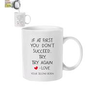 Tea Mug - Gift for Mom, Cute Coffee Mug | Small Ceramic Mug for Mothers Day, Present for Expecting Moms, Funny Travel Drink Mug for Work