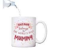 Tea Mug - Gift for Mom, Cute Coffee Mug | Small Ceramic Mug for Mothers Day, Present for Expecting Moms, Funny Travel Drink Mug for Work