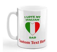 Tea Mug I Love My Italian Countries Coffee Mug Christmas 330ml | Coffee Mug Large Coffee Mugs for Coffee Tea Birthdays