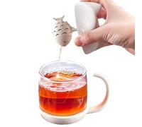 Tea Mug with Infuser - Kawaii Cartoon Cat Glass Mug | Cute Cats Mugs with Lid for Hot Cold Beverages and Cat Lovers, Glass Valley Fiber Pp Tea Cup