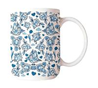 Tea Mugs 13oz Floral Pattern Ceramic Drink Container