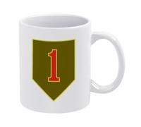Tea Mugs 1St Infantry Division Design Ceramic Coffee Mug Novelty Ceramic Cups for Anniversary Kitchen Men