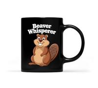 Tea Mugs Beaver Lover Beaver Whisperer Durable Porcelain Coffee Mug Modern Hot Drink Cup for Office Home Latte