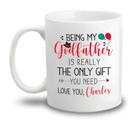 Tea Mugs Being My Godfather The Only Gift Coffee Cups,Personalised,Coloured,Porcelain Mug for Home Hot Drinks Coffee 330Ml
