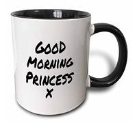 Tea Mugs Good Morning Princess X - Nice Way to Start Your Day Novelty Mug Stylish Hot Drink Cup for Latte Men Everyday