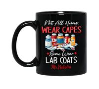 Tea Mugs Not All Heroes Wear Capes Drinking Cups,Multicoloured,Printed,Porcelain Mug for Hot Drinks Office Friend 330Ml