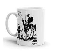 Tea Mugs Pablo Picasso Don Quixote 1955 Artwork Reproduction Coloured Coffee Mug Modern Hot Drink Cup for Men Women Kitchen