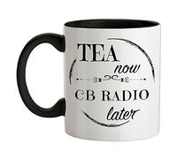 Tea Now CB Radio Later 11oz Ceramic Two Tone Mug