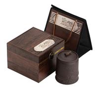 Tea Organizers and Storage Vintage Purple Clay Bulk Tea Storage Jar Ceramic Tea Jar Single Jar Gift Box Set Kitchen Tea Canisters (A)