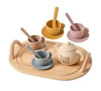 Tea Party Set, Pretend Play Toddler Kit, Role Play Learning Toy, Hand Grip Skill Builder, Colorful Tea Cups and Teapot deal for 3-6 Year Old Girls Boys Birthday Holiday, 230g