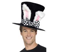 Dark Tea Party Mad Hatter Hat with Hair