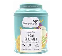Tea People Decaf Earl Grey, Loose Leaf Flavoured Black Tea In A Tin Caddy, 100g