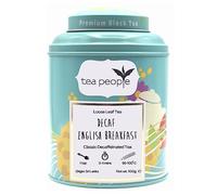 Tea People Decaf English Breakfast, 100g Loose Leaf Tea in Tin Caddy