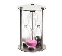 Tea People Glass Sand Tea Timer - 3 Timers in 1-5 Minute - 4 Minute - 3 Minute - Colourful Sand