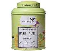 Tea People Jasmine Green -20 Tea Pyramids in Tin Caddy, JG-20TP