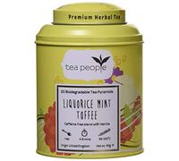Tea People Liquorice Mint Toffee, 20 Tea Pyramids in Tin Caddy, LMT-20TP