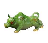 tea pet, Color Changing Cattle Tea Set Accessories Table Decoration Ornament Gifts(Green)