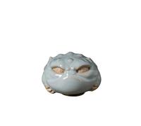 tea pet, Divine Beast Figurine Ceramic Tea Pet Desk Ornament, Tearoom Table Decoration Gifts(D)