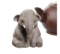 Tea Pet Elephant,Purple Clay Elephant Tea Ceremony Pet | Handmade Tray Decoration, Animal Ceremony, Pet Tray Decoration