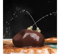 Tea Pet Frog That Can Spray Water, Cute Zisha Kung Fu Tea Ornament Accessories of Frog Tea Set, Decoration for Tea Table Desk Tearoom, Great Gift for Tea Lover Friend (1. Frogs and stones)
