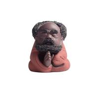 tea pet, Handmade Purple Clay Sakyamuni Figurine Tea Pet Ornament, Set Crafts Accessories,Tearoom Table Decoration Gifts