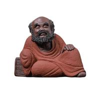 tea pet, Handmade Purple Clay Sakyamuni Tea Pet Figurine Ornament, Set Crafts Accessories,Tearoom Table Decoration Gifts(A)