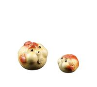 Tea pet Zisha Clay Tea Pet 2PCS | Handmade Traditional Ceramic Artifact Zen Good Luck Symbol
