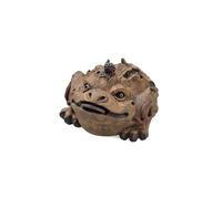 Tea Pets Creative Tree Bark Golden Toad Purple Sand Tea Pet Desktop Ornaments Tea Set Tea Tray Tea Play Fully Handmade Statue Figurines