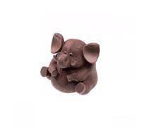Tea Pets Purple Sand Elephant Statue Tea Pet Desktop Ornaments Baby Elephant Sculpture Pure Handmade Tea Play Crafts Figurines